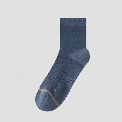 Chaussettes courtes style business (5 paires) - Bleu marine - EU39-44 (US6-10) - image 12