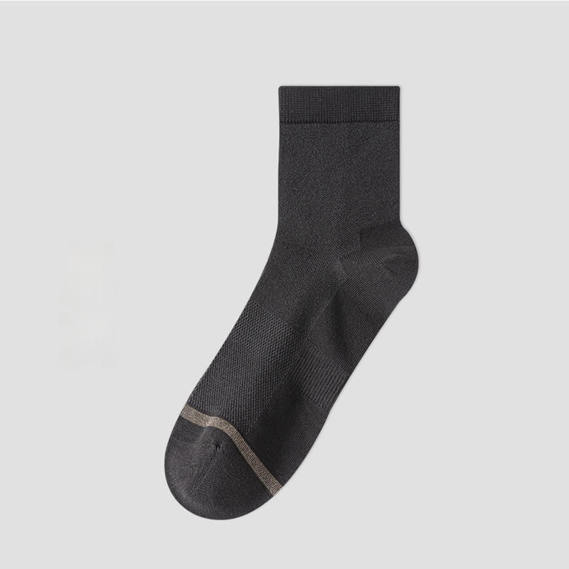 Chaussettes courtes style business (5 paires) - Gris foncé - EU39-44 (US6-10) - image 11