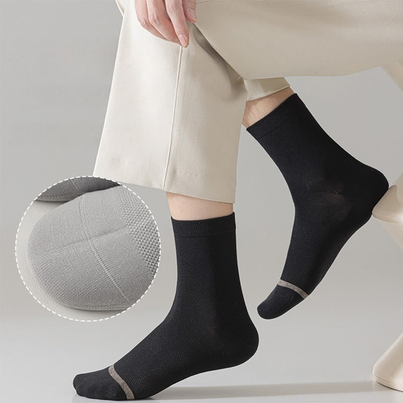 Chaussettes courtes style business (5 paires) - image 3