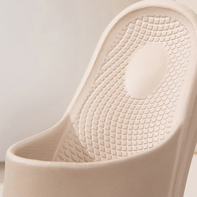 Claquettes EVA à semelle épaisse de couleur unie