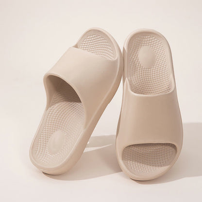 Claquettes EVA à semelle épaisse de couleur unie