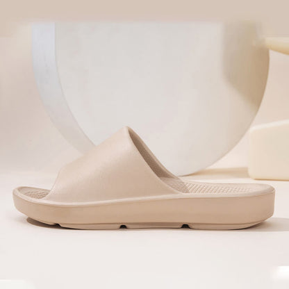 Claquettes EVA à semelle épaisse de couleur unie