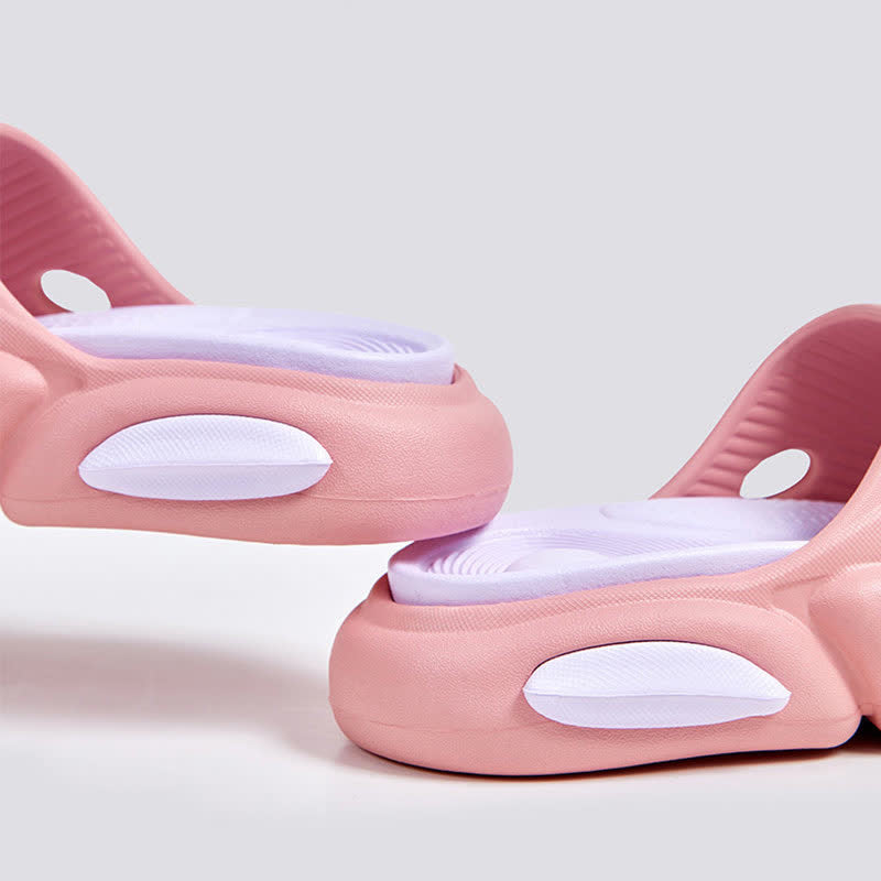 Chaussons antidérapants à blocs de couleur avec support de voûte plantaire