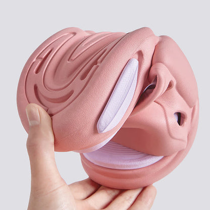 Chaussons antidérapants à blocs de couleur avec support de voûte plantaire