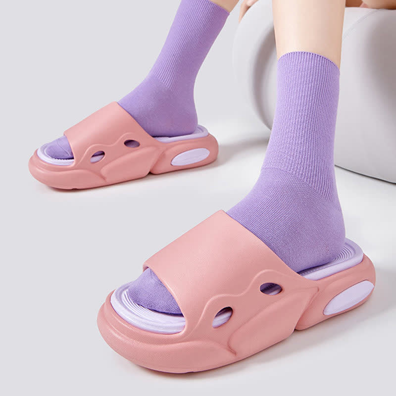 Chaussons antidérapants à blocs de couleur avec support de voûte plantaire - image 4
