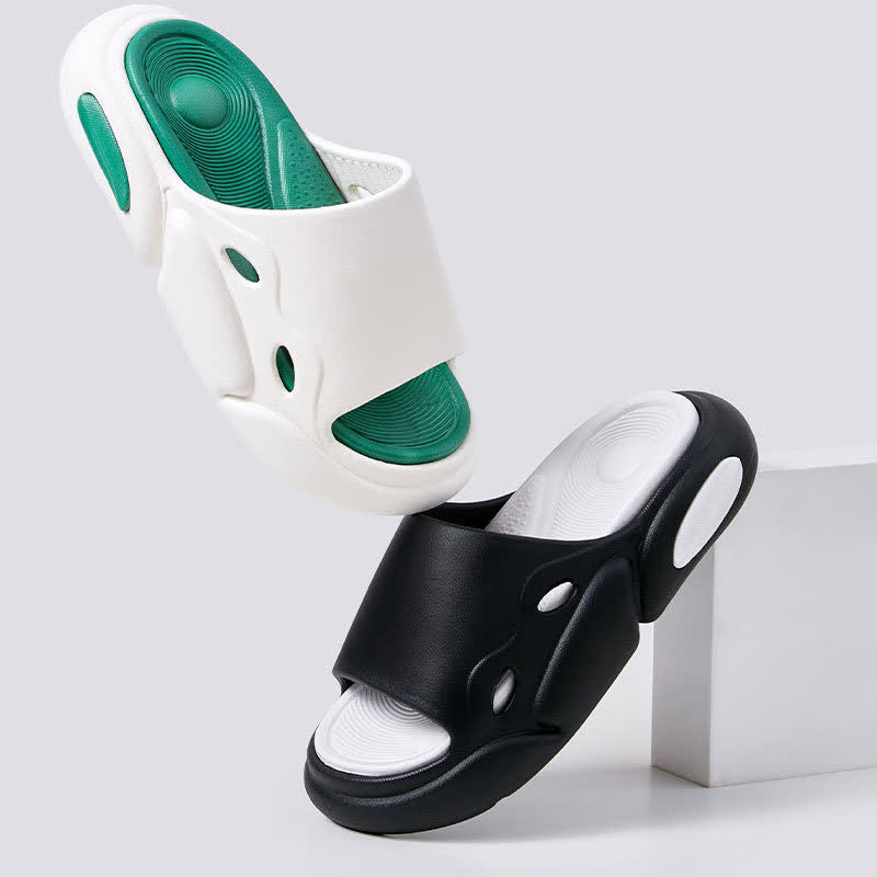 Chaussons antidérapants à blocs de couleur avec support de voûte plantaire - image 2