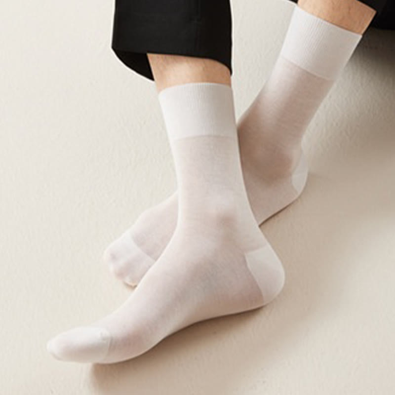 Chaussettes transparentes grande taille (5 paires)