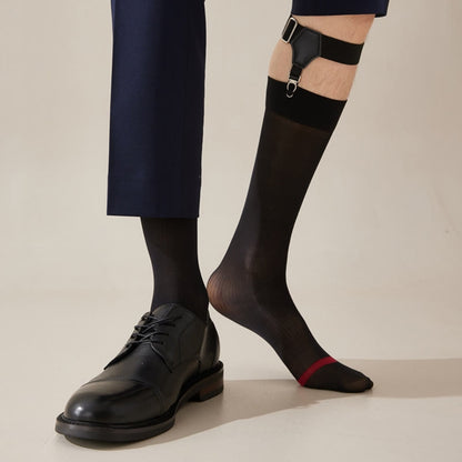 Chaussettes mi-mollet en soie glacée grande taille (4 paires)