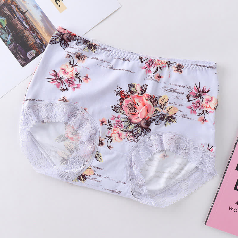 Culotte de luxe en dentelle à imprimé floral (lot de 2)