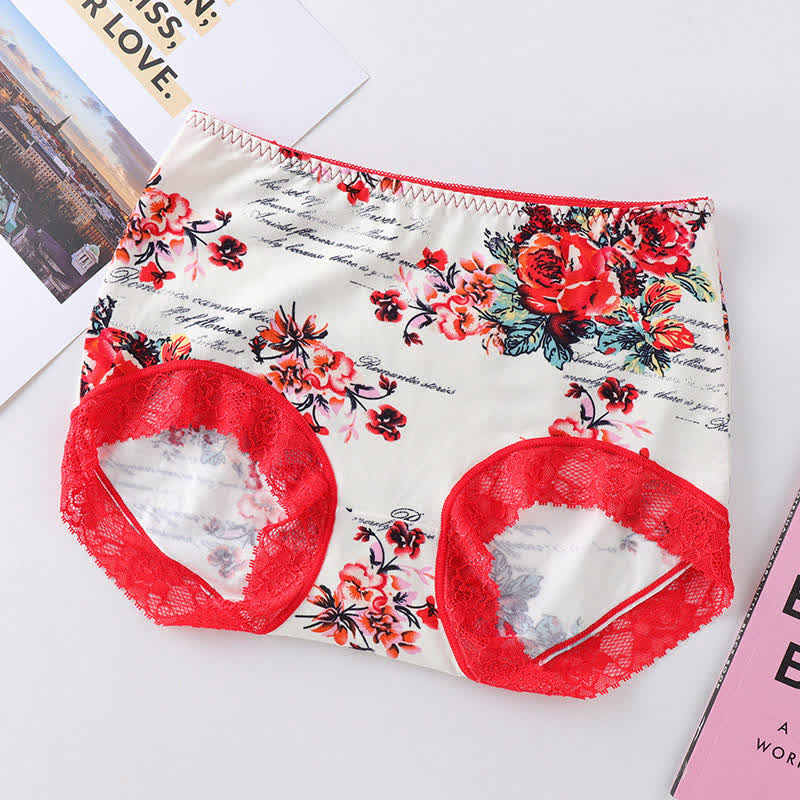 Culotte de luxe en dentelle à imprimé floral (lot de 2)