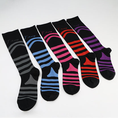 Chaussettes de compression à rayures (5 paires) - image 6