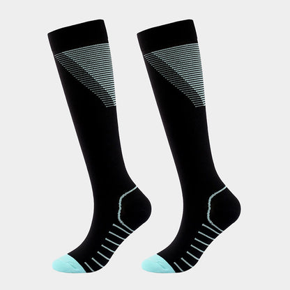 Chaussettes de compression à rayures en forme de V (5 paires)