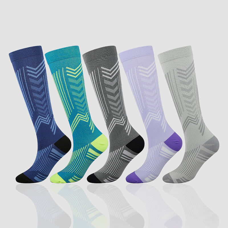 Chaussettes de compression Arrowhead (5 paires) - Multicolore - EU38-41 (US8-11) - image 0