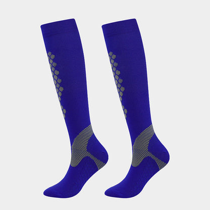 Chaussettes de compression sport à motif losange (3 paires) - Bleu - EU38-41 (US8-11) - image 5