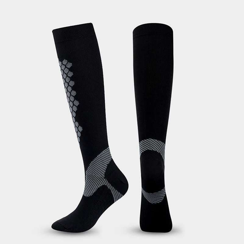 Chaussettes de compression sport à motif losange (3 paires)