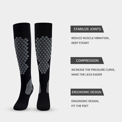 Chaussettes de compression sport à motif losange (3 paires)