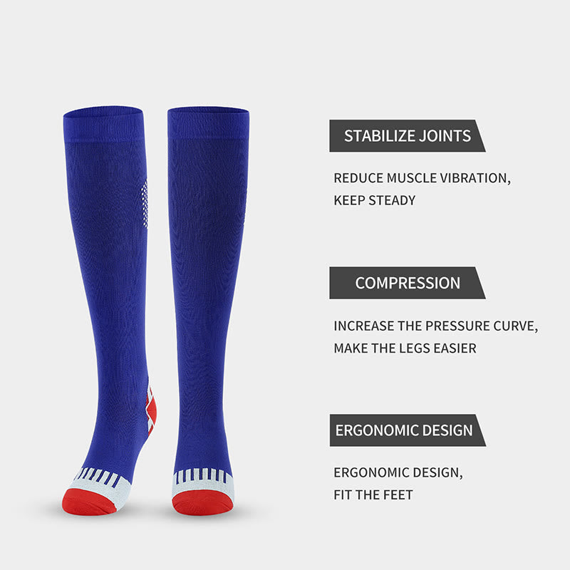 Chaussettes de compression assorties en nid d'abeille (4 paires)