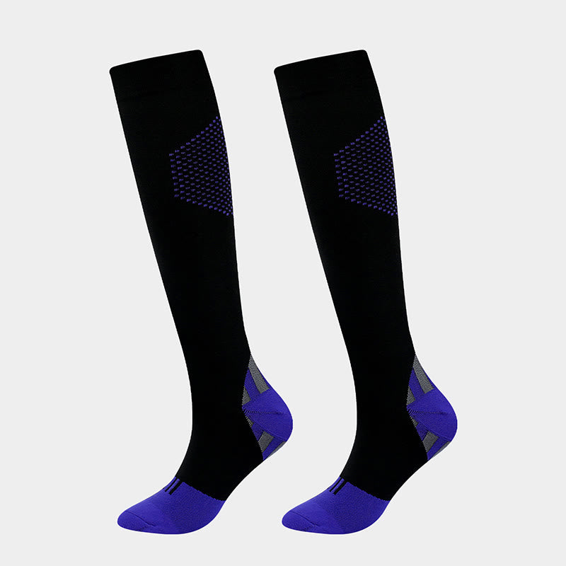 Chaussettes de compression assorties en nid d'abeille (4 paires) - Noir - EU38-41 (US8-11) - image 4