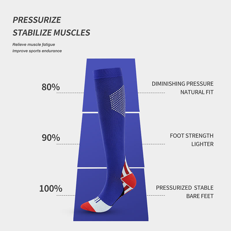 Chaussettes de compression assorties en nid d'abeille (4 paires) - image 2