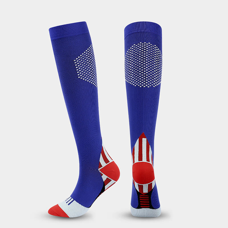 Chaussettes de compression assorties en nid d'abeille (4 paires) - image 1