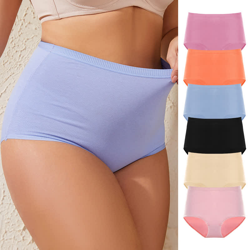 Culotte taille haute en coton respirant sans coutures (lot de 3)