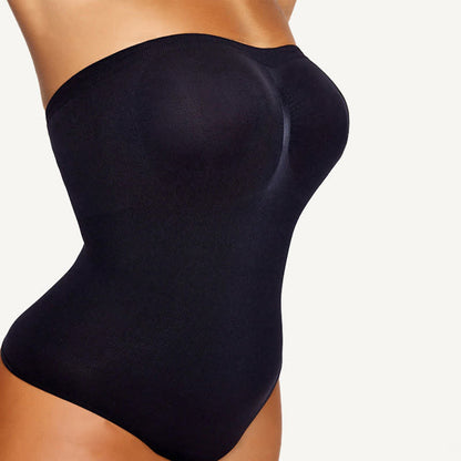 Body gainant ultra léger sans bretelles et sans coutures pour le ventre