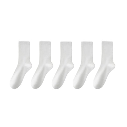 Chaussettes élégantes en coton (5 paires) - Blanc - EU39-45 (US6-11) - image 12