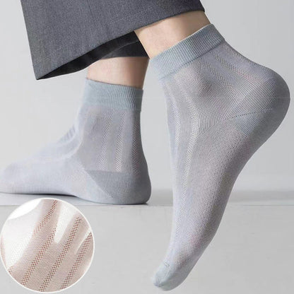 Chaussettes transparentes en soie glacée grande taille (4 paires)