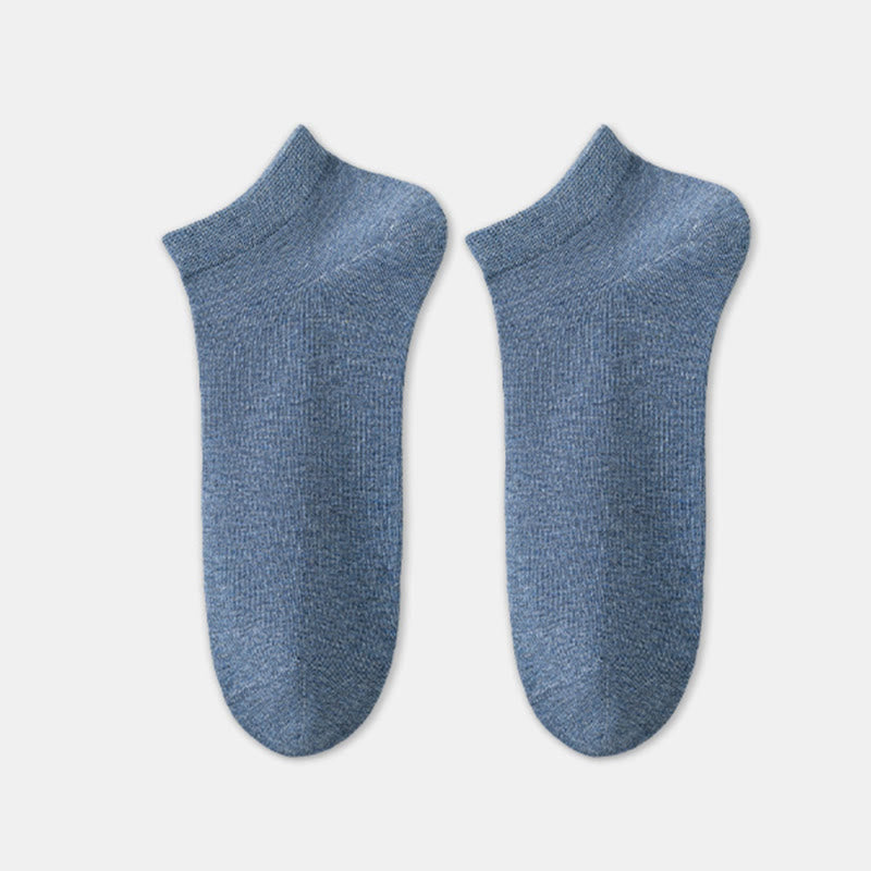 Chaussettes de cheville sans couture (8 paires) - Bleu - EU39-45 (US6-11) - image 19