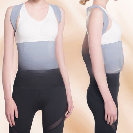 Ceinture correctrice de posture bossue invisible grise - image 0