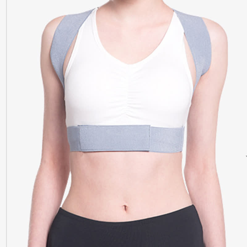 Ceinture correctrice de posture bossue invisible grise - Gris - XL - image 1