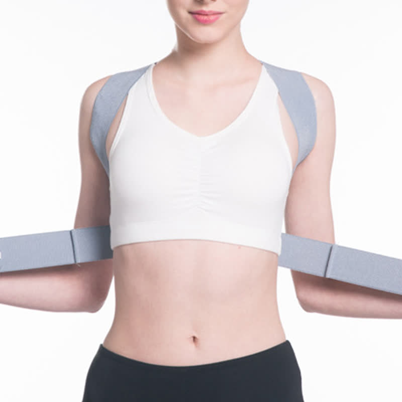Ceinture correctrice de posture bossue invisible grise - image 3