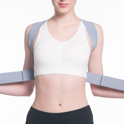 Ceinture correctrice de posture bossue invisible grise - image 3