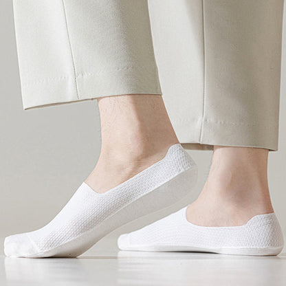 Chaussettes classiques gaufrées invisibles grande taille (6 paires)