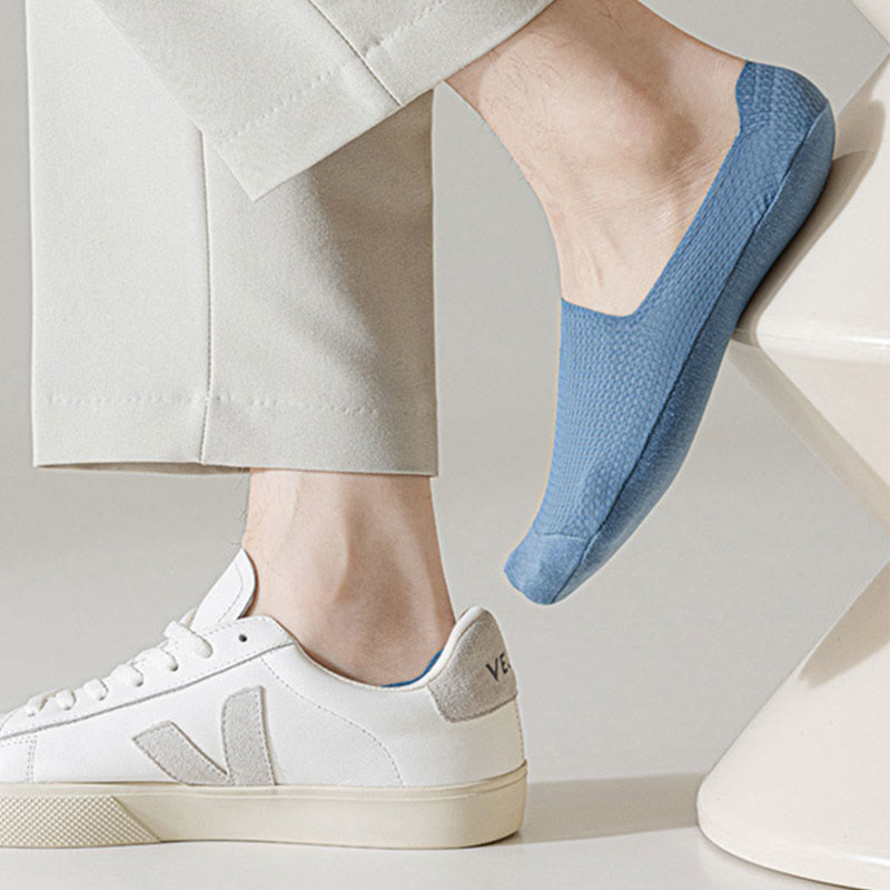 Chaussettes invisibles gaufrées classiques (6 paires) - image 4