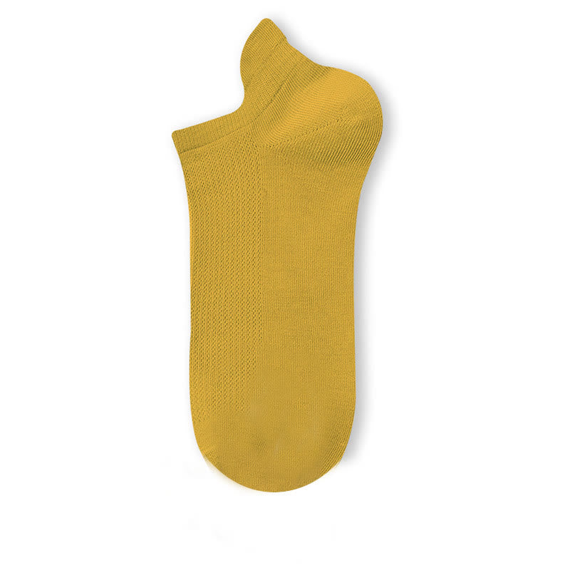 Chaussettes légères et respirantes à la cheville (5 paires) - Jaune - EU40-45 (US7-11) - image 10