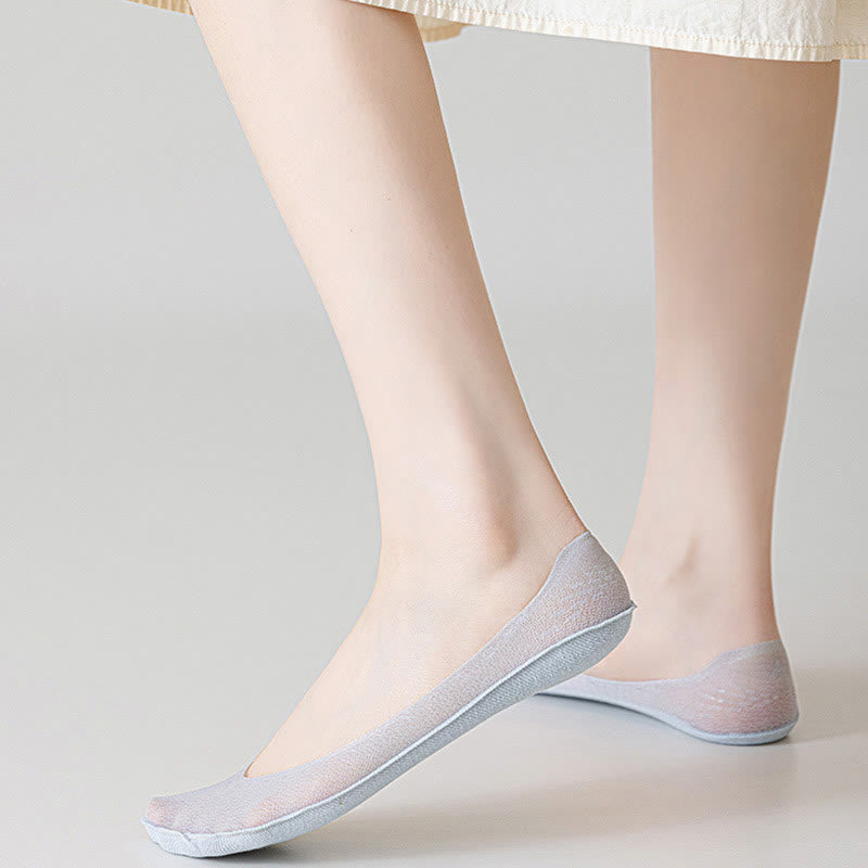 Chaussettes invisibles couleur bonbon sans couture (7 paires)