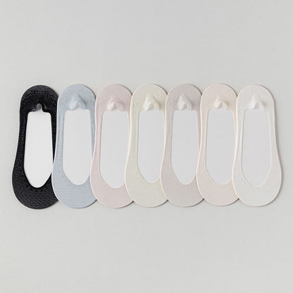 Chaussettes invisibles couleur bonbon sans couture (7 paires)