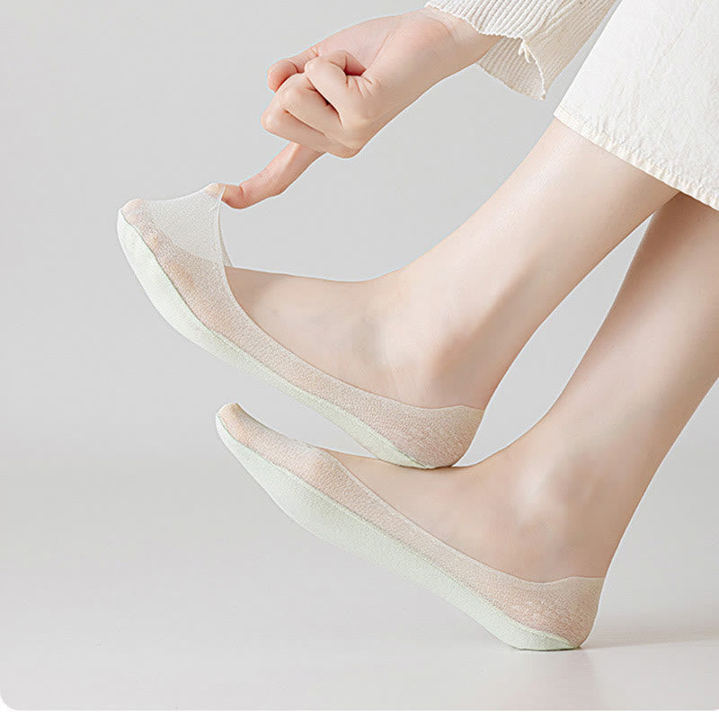 Chaussettes invisibles couleur bonbon sans couture (7 paires)