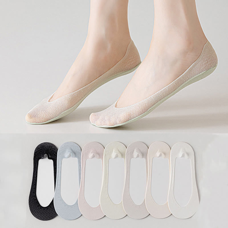 Chaussettes invisibles couleur bonbon sans couture (7 paires)