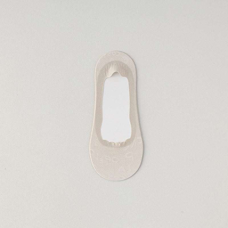 Chaussettes invisibles en jacquard à lettres (9 paires)