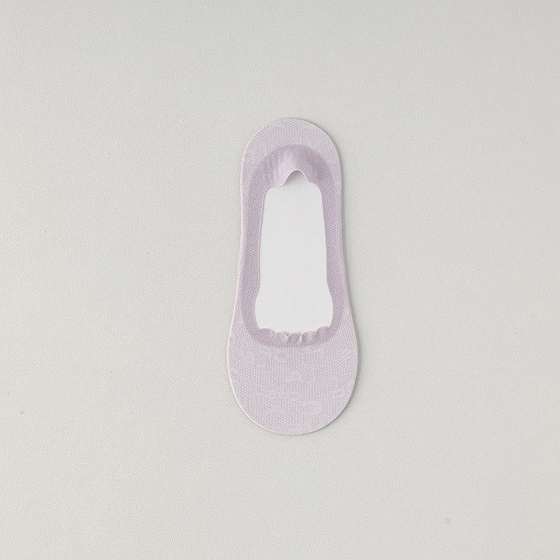 Chaussettes invisibles en jacquard à lettres (9 paires)