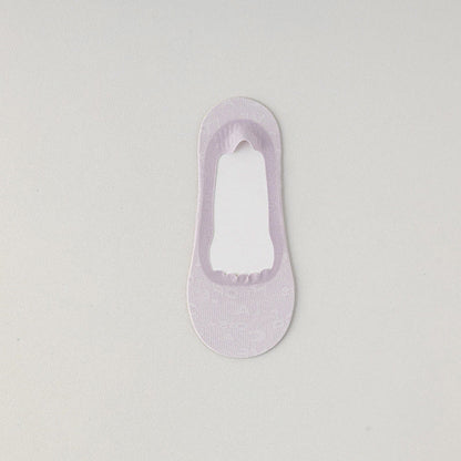 Chaussettes invisibles en jacquard à lettres (9 paires)