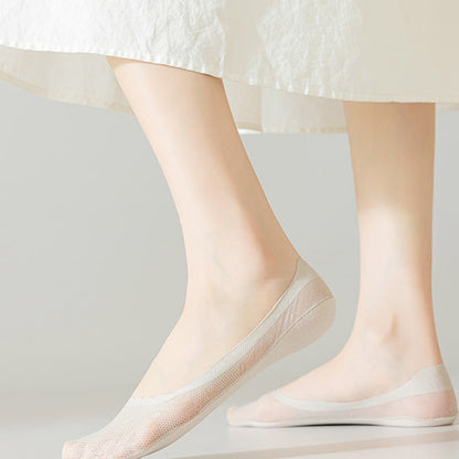 Chaussettes invisibles en jacquard à lettres (9 paires)