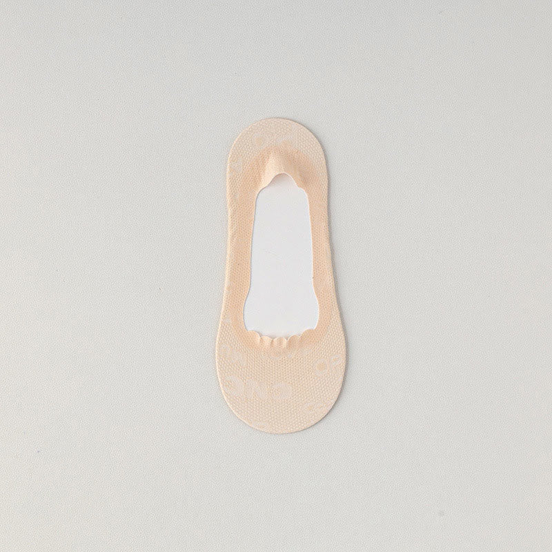 Chaussettes invisibles en jacquard à lettres (9 paires)