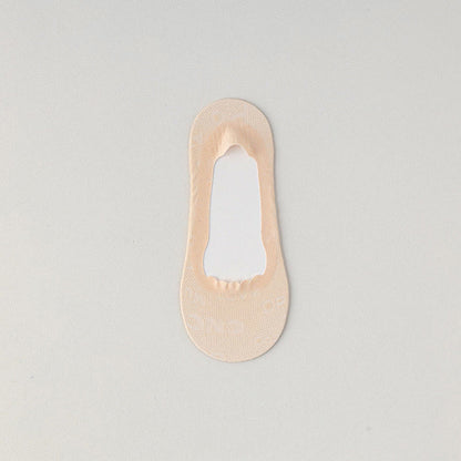 Chaussettes invisibles en jacquard à lettres (9 paires)