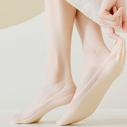 Chaussettes invisibles en jacquard à lettres (9 paires)