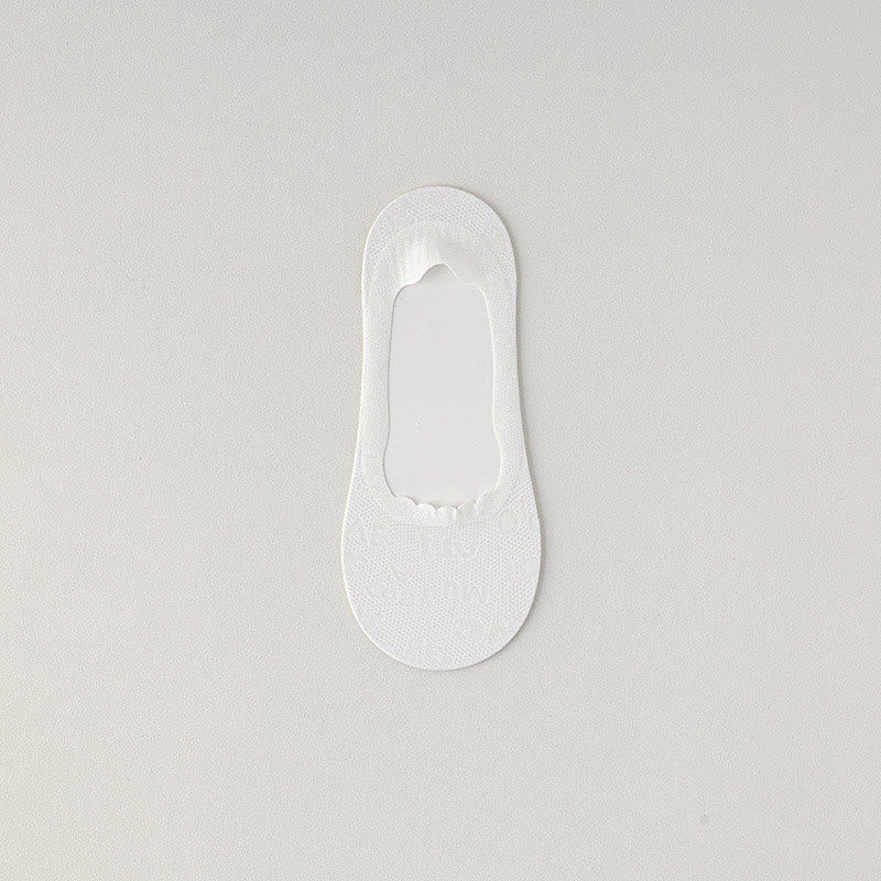 Chaussettes invisibles en jacquard à lettres (9 paires)