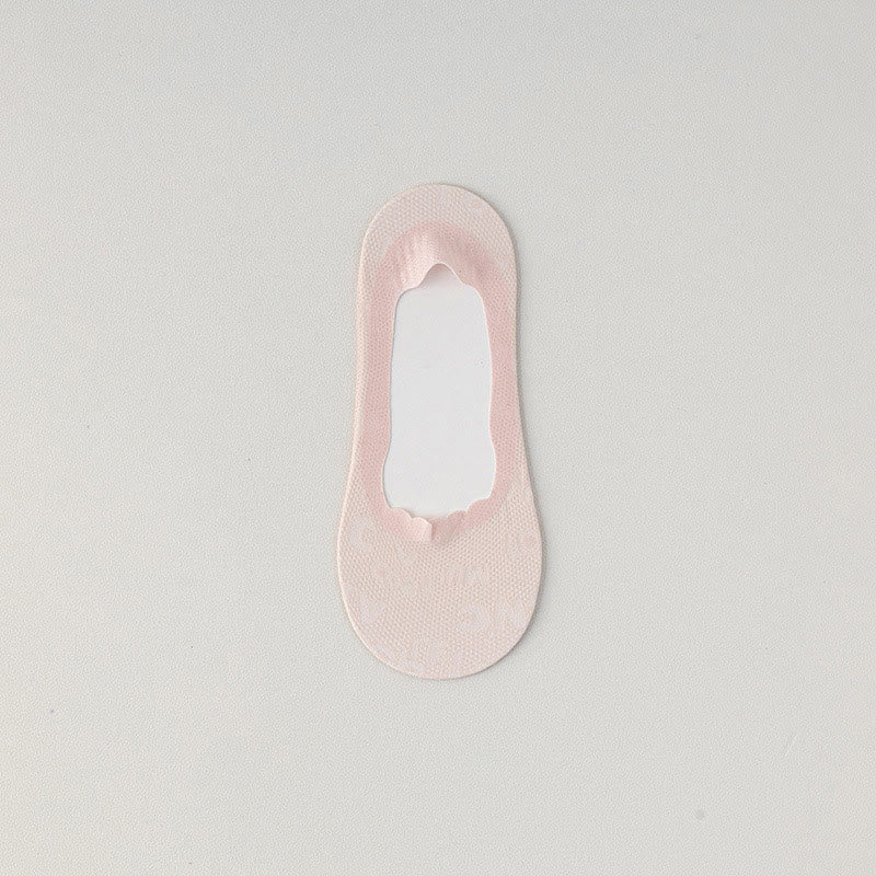 Chaussettes invisibles en jacquard à lettres (9 paires)