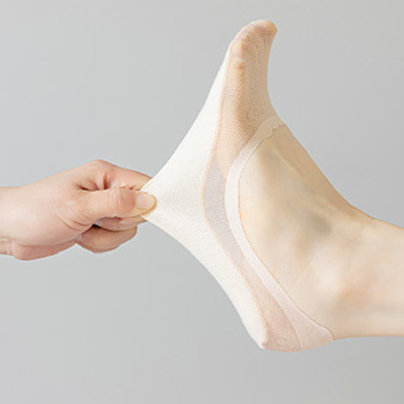 Chaussettes invisibles en jacquard à lettres (9 paires)